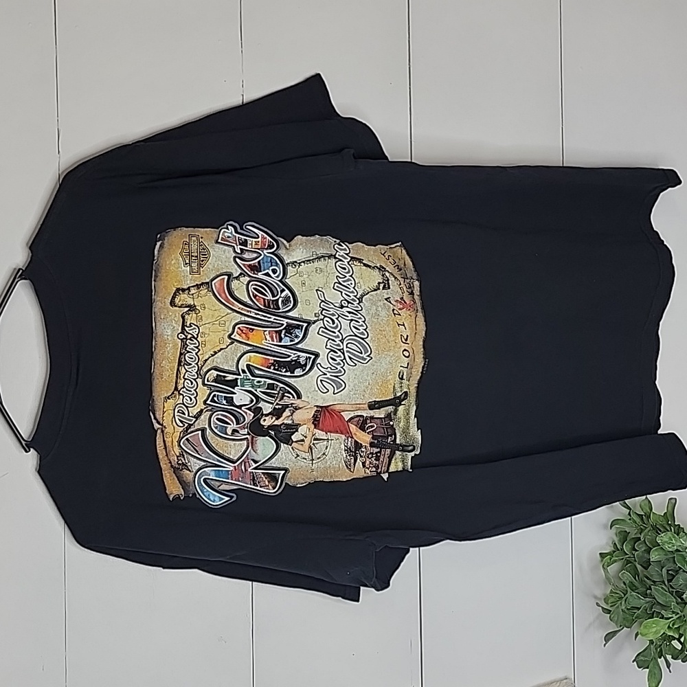 Harley Davidson Peterson's Key West V-Neck Tshirt 2014